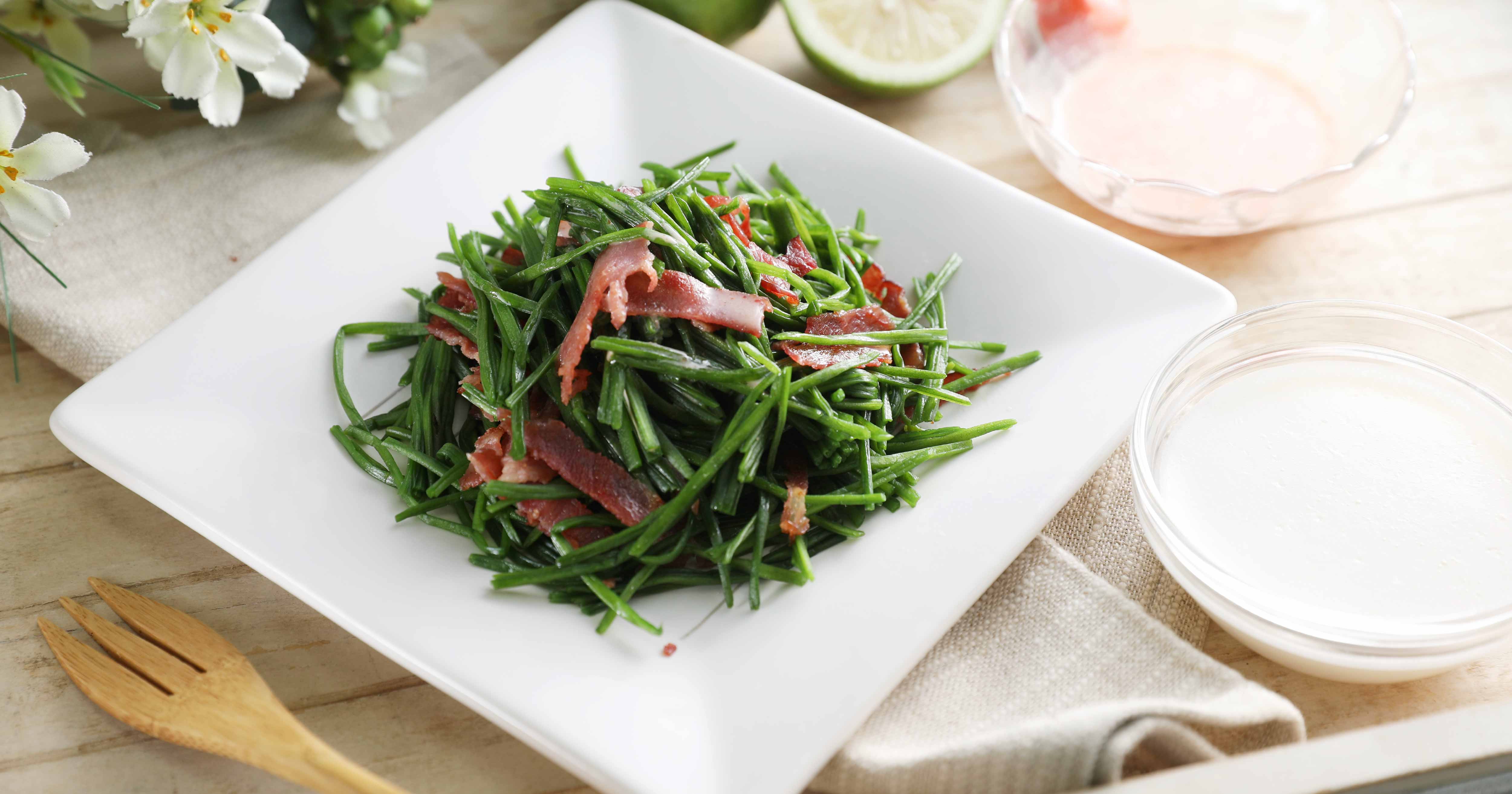 水蓮培根溫沙拉 兩人份 台灣主婦聯盟生活消費合作社